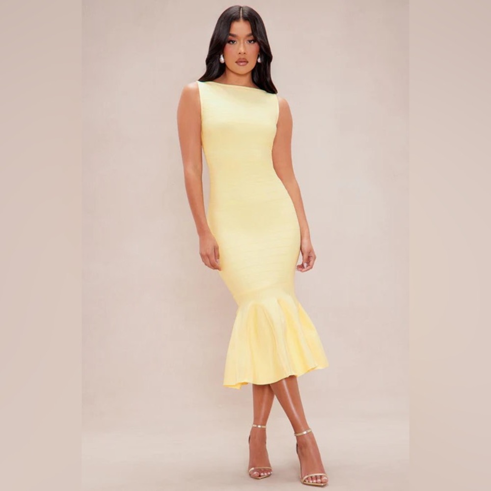 GET WHAT I WANT BANDAGE MAXI DRESS
